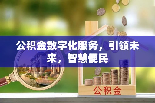 中方公积金数字化服务，引领未来，智慧便民