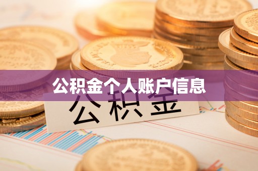 中方公积金个人账户信息