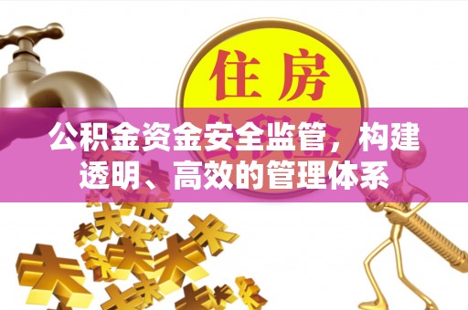 中方公积金资金安全监管，构建透明、高效的管理体系