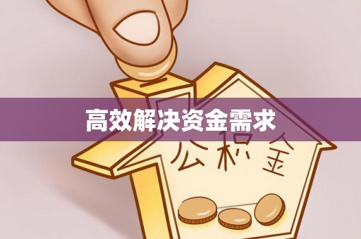 中方高效解决资金需求