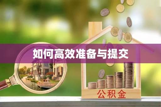 中方如何高效准备与提交