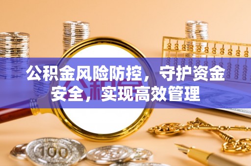 中方公积金风险防控，守护资金安全，实现高效管理