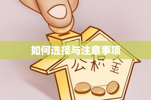 中方如何选择与注意事项