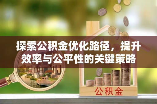 中方探索公积金优化路径，提升效率与公平性的关键策略