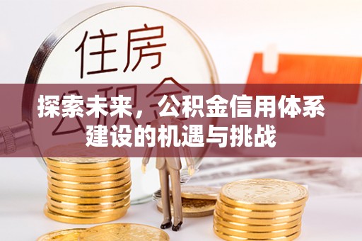 中方探索未来，公积金信用体系建设的机遇与挑战