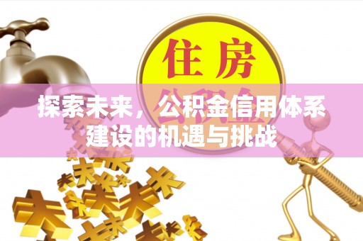 中方探索未来，公积金信用体系建设的机遇与挑战