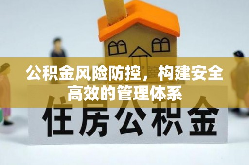 中方公积金风险防控，构建安全高效的管理体系